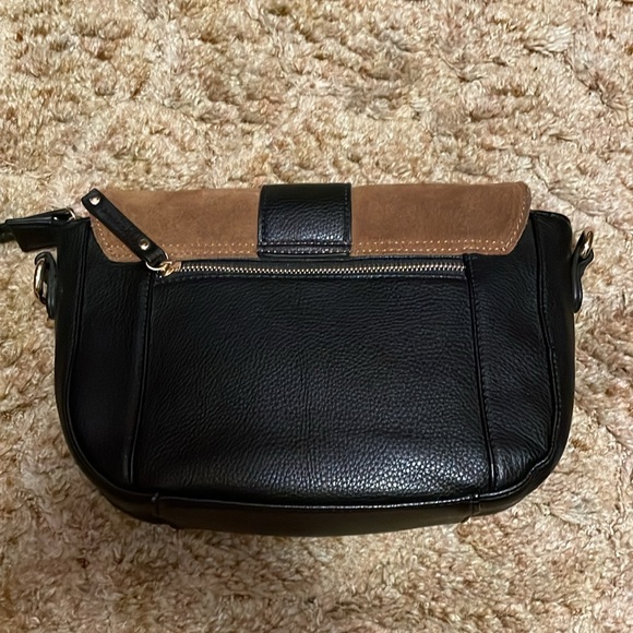 4/$20 | Parfois Black purse with brown flap As Is - Picture 5 of 12